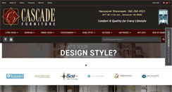 Desktop Screenshot of cascadefurniture.com
