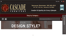Tablet Screenshot of cascadefurniture.com